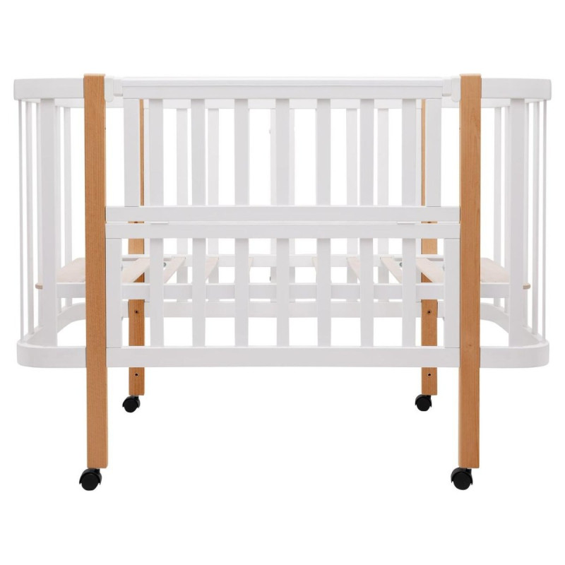 Ліжечко Babyroom Місяць LU-1 білий/натуральний