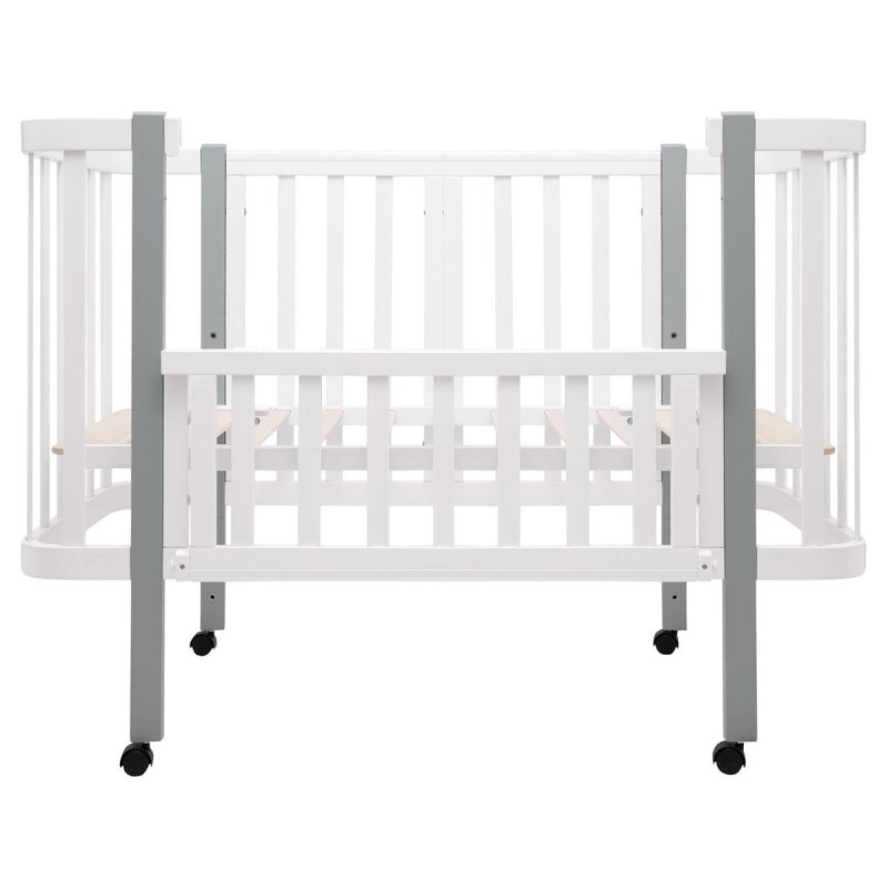 Ліжечко Babyroom Місяць LU-1 білий/сірий