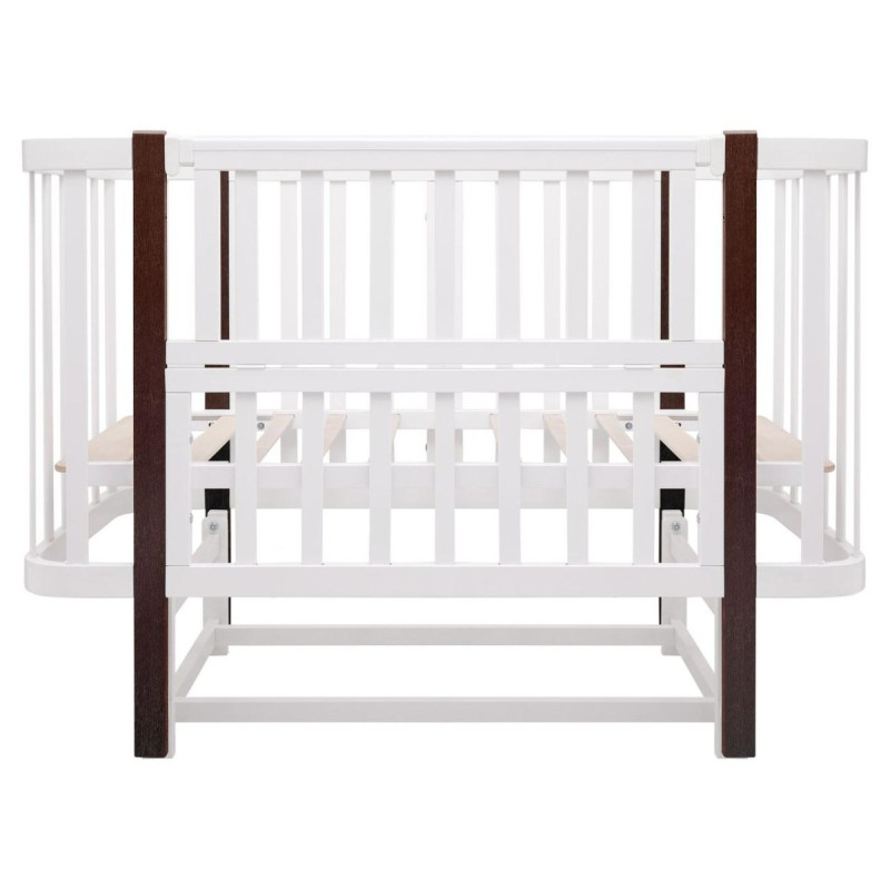 Ліжечко Babyroom Місяць LU-2 маятник білий/венге