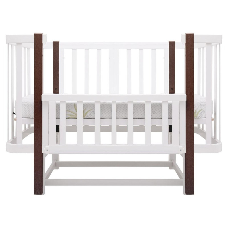 Ліжечко Babyroom Місяць LU-2 маятник білий/венге