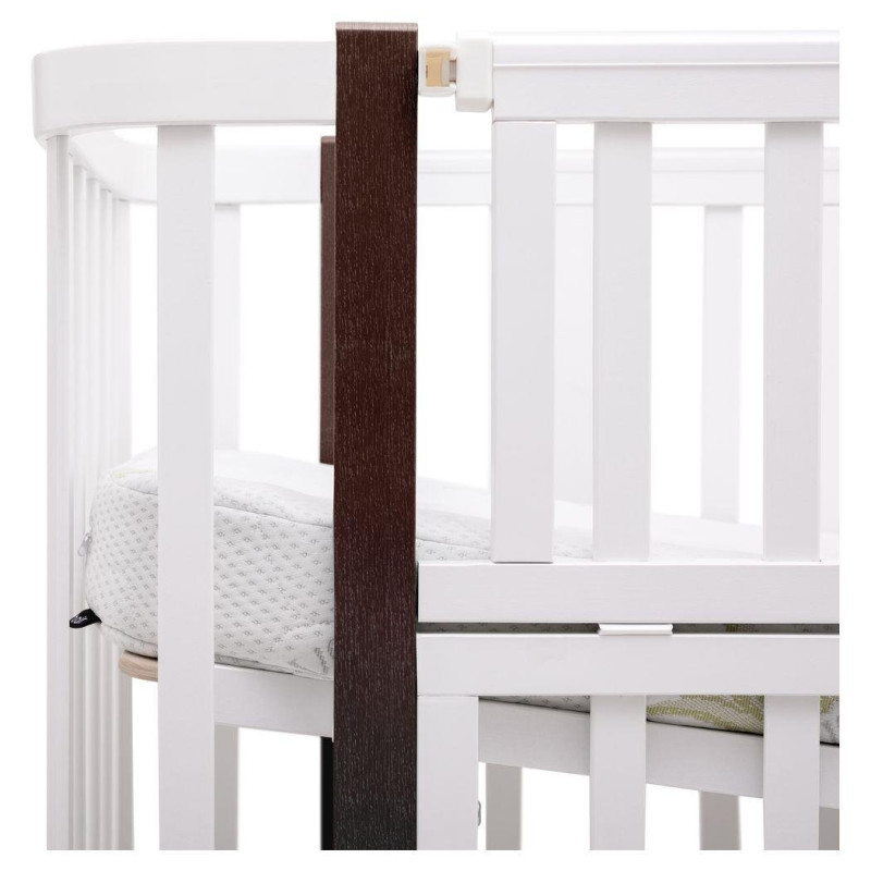 Ліжечко Babyroom Місяць LU-2 маятник білий/венге