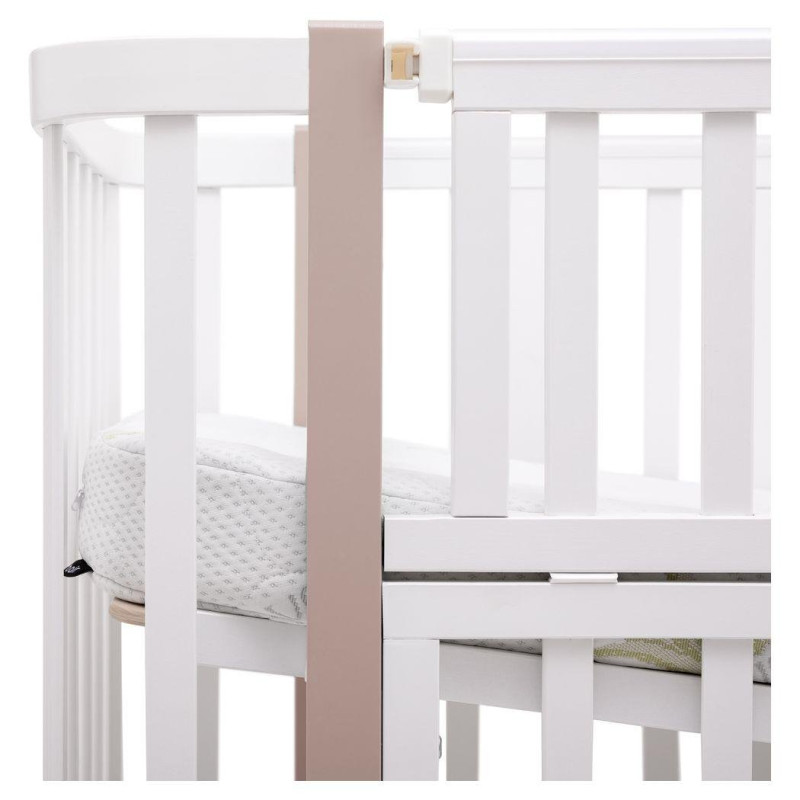 Ліжечко Babyroom Місяць LU-2 маятник білий/капучино