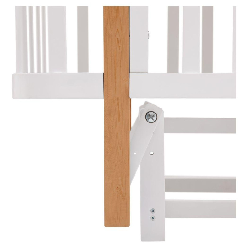 Ліжечко Babyroom Місяць LU-2 маятник білий/натуральний