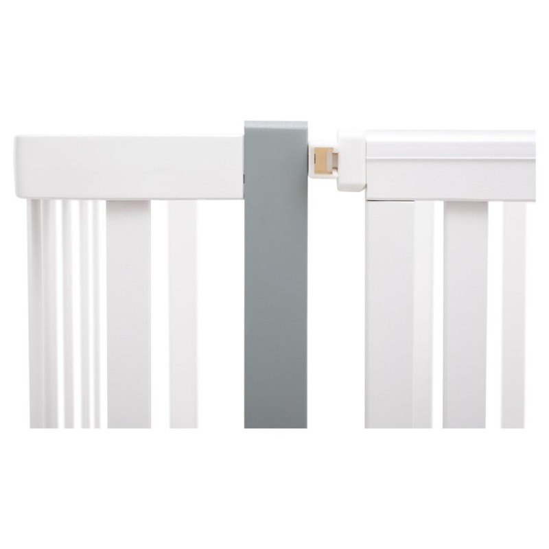 Ліжечко Babyroom Місяць LU-3 маятник, шухляда білий / сірий