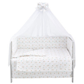 Постільна білизна Babyroom Gold RG-08 білий кролики з морквою 681899