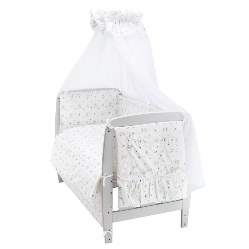 Постільна білизна Babyroom Gold RG-08 білий кролики з морквою 681899