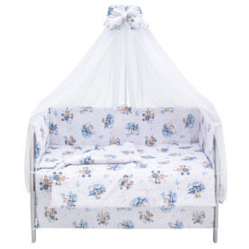 Постільна білизна Babyroom Gold RG-08 білий ведмедики на літаку 681900