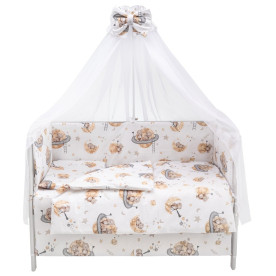 Постільна білизна Babyroom Gold RG-08 білий ведмедики на місяці 681905