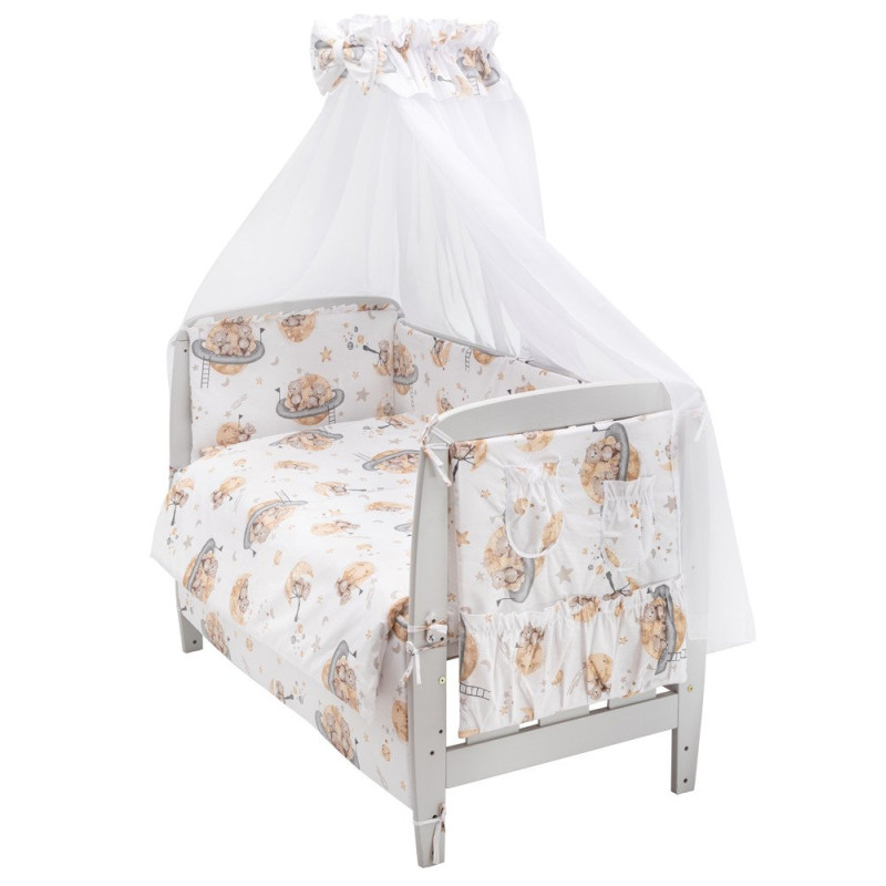 Постільна білизна Babyroom Gold RG-08 білий ведмедики на місяці 681905