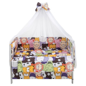 Постільна білизна Babyroom Gold RG-08 білий великі звірята 681906
