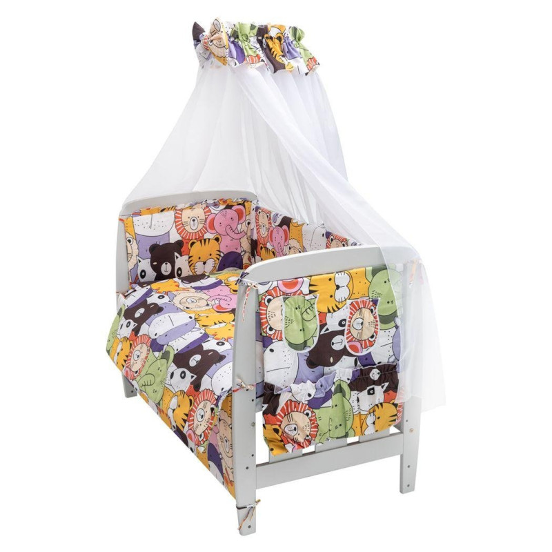 Постільна білизна Babyroom Gold RG-08 білий великі звірята 681906