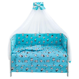 Постільна білизна Babyroom Gold RG-08 блакитний пандочки 681909