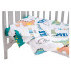 Постільна білизна Babyroom Gold RG-08 білий динозаврики 681922
