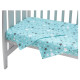 Постільна білизна Babyroom Gold RG-08 блакитний зірочки