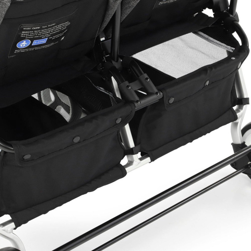 Прогулянкові коляски для двійні BabyStyle Oyster Twin Mercury