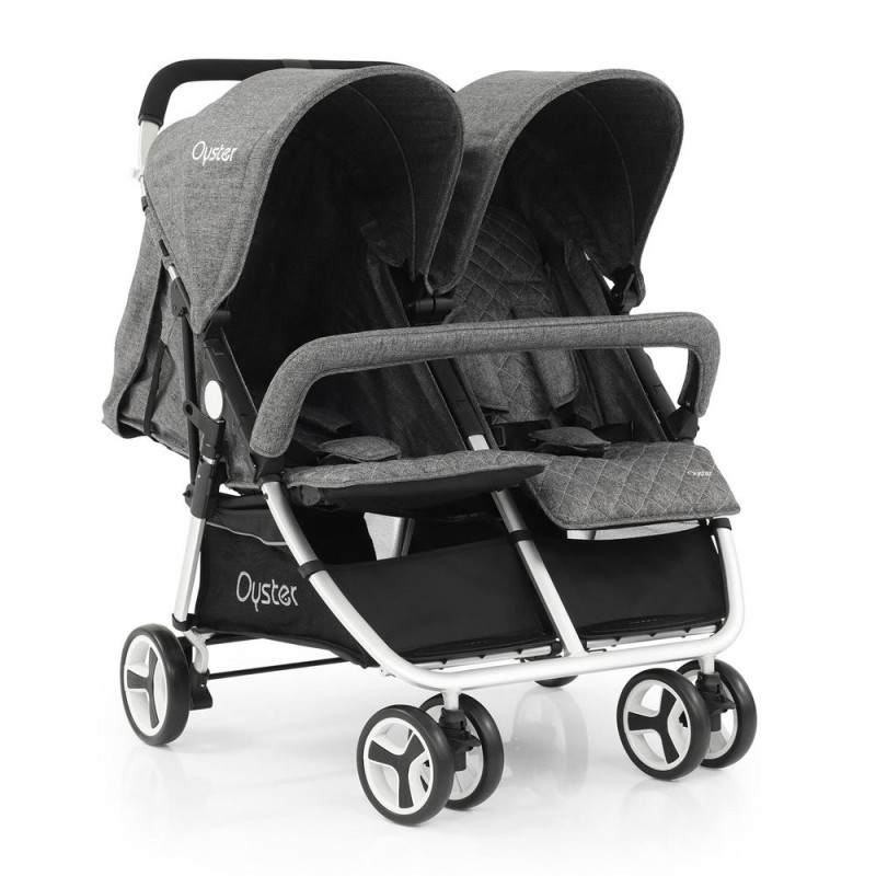 Прогулянкові коляски для двійні BabyStyle Oyster Twin Mercury