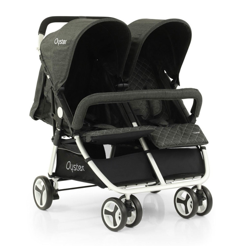Прогулянкові коляски для двійні BabyStyle Oyster Twin Pepper