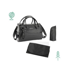 Сумка Badabulle з пеленатором Glossy чорна лакована