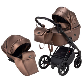 Універсальна коляска 2 в 1 Bair Infinity bronze pearl бронза перламутр