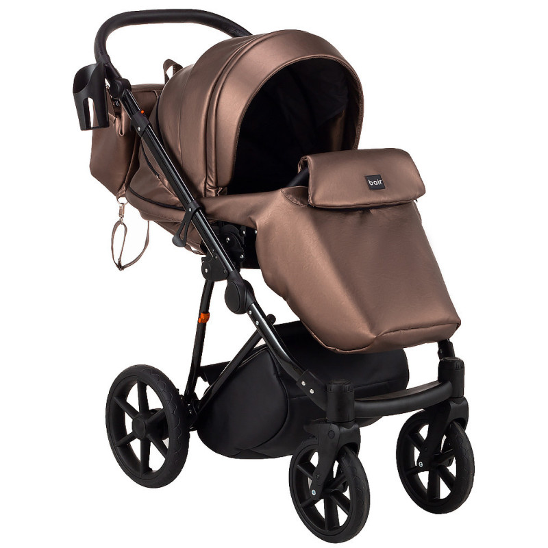 Універсальна коляска 2 в 1 Bair Infinity bronze pearl бронза перламутр