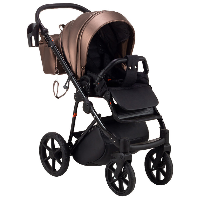 Універсальна коляска 2 в 1 Bair Infinity bronze pearl бронза перламутр