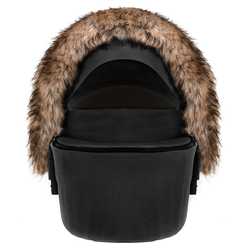 Хутро на капюшон Bair Hood Fur brown коричневий