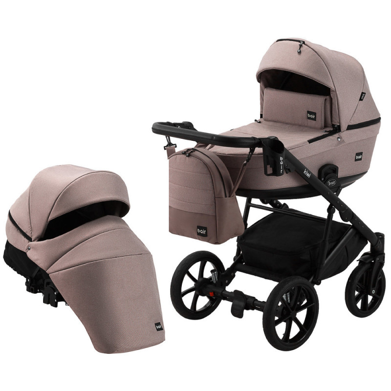 Універсальна коляска 2 в 1 Bair Kiwi Soft коричневий