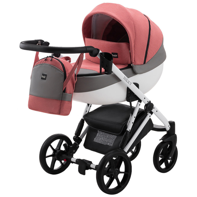Універсальна коляска 2 в 1 Bair Next White ECO білий 625546