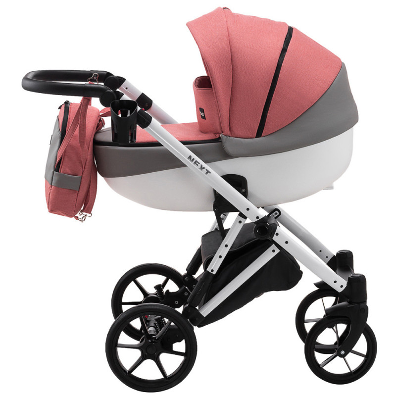 Універсальна коляска 2 в 1 Bair Next White ECO білий 625546