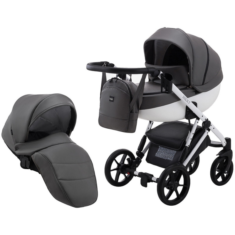 Універсальна коляска 2 в 1 Bair Next White ECO білий 625568