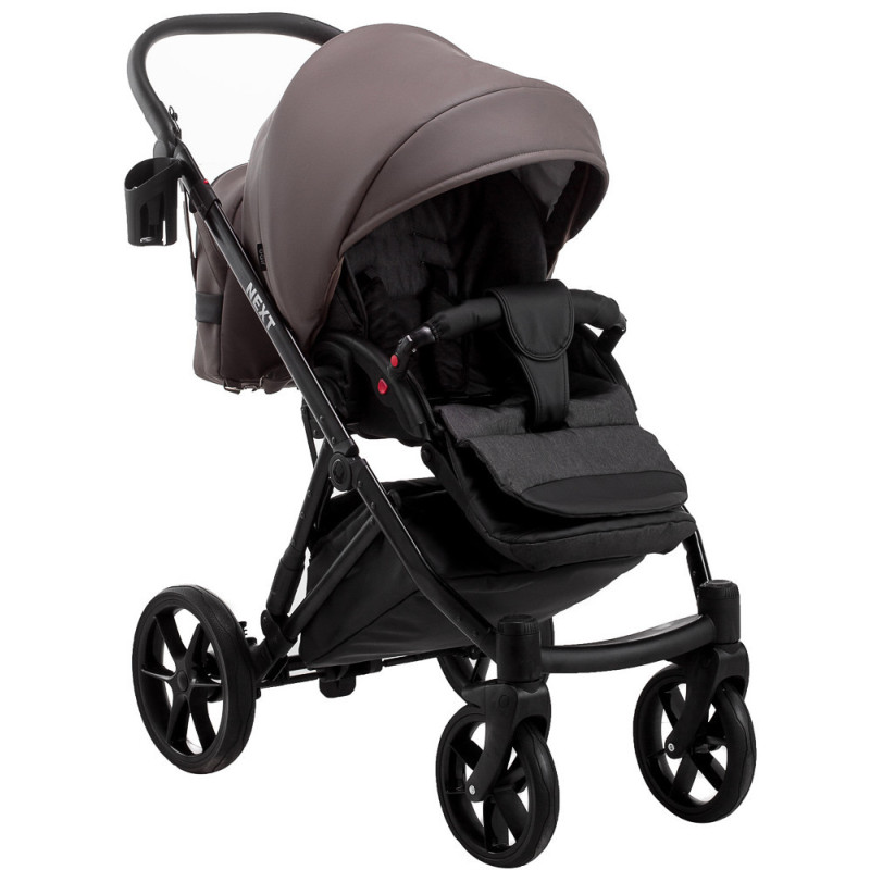 Універсальна коляска 2 в 1 Bair Next ECO 35 темний капучино