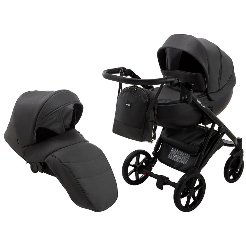 Універсальна коляска 2 в 1 Bair Next Soft графіт