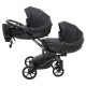 Універсальна коляска 2 в 1 для двійні Bair Next DUO Soft 02 чорний