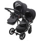 Універсальна коляска 2 в 1 для двійні Bair Next DUO Soft 02 чорний