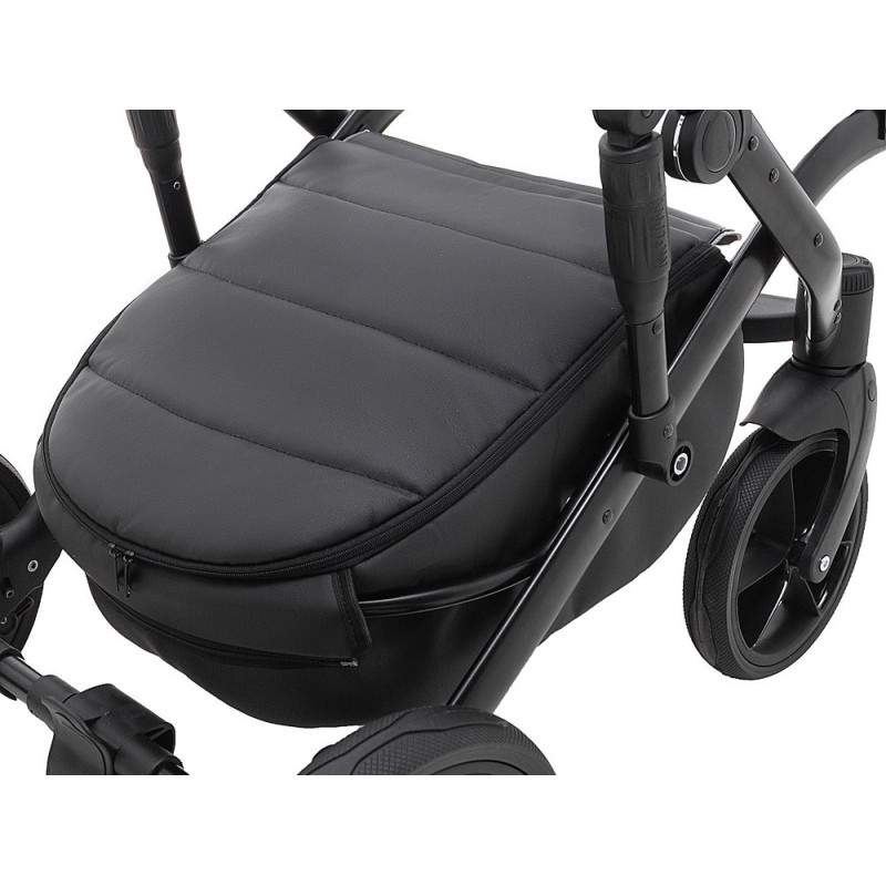 Універсальна коляска 2 в 1 для двійні Bair Next DUO Soft 02 чорний