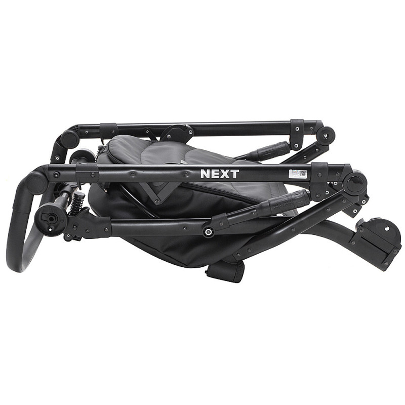 Універсальна коляска 2 в 1 для двійні Bair Next DUO Soft 02 чорний