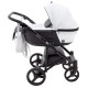 Універсальна коляска 2 в 1 Bair City ECO 23 білий/ чорний