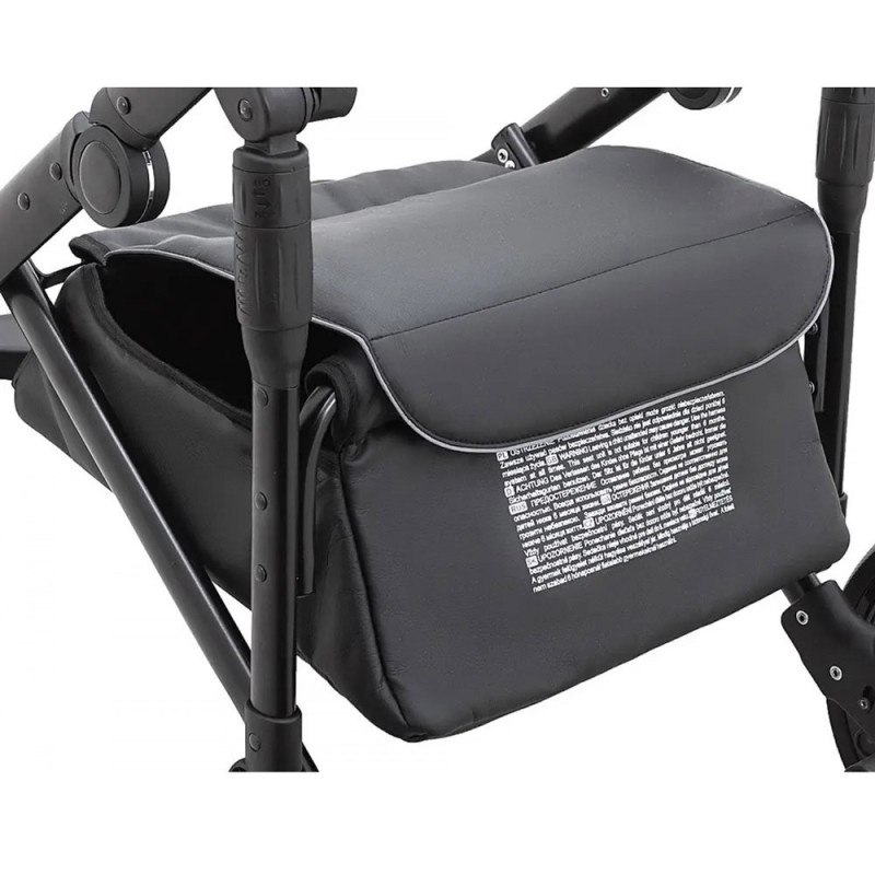 Універсальна коляска 2 в 1 Bair City ECO шкіра/36 чорний