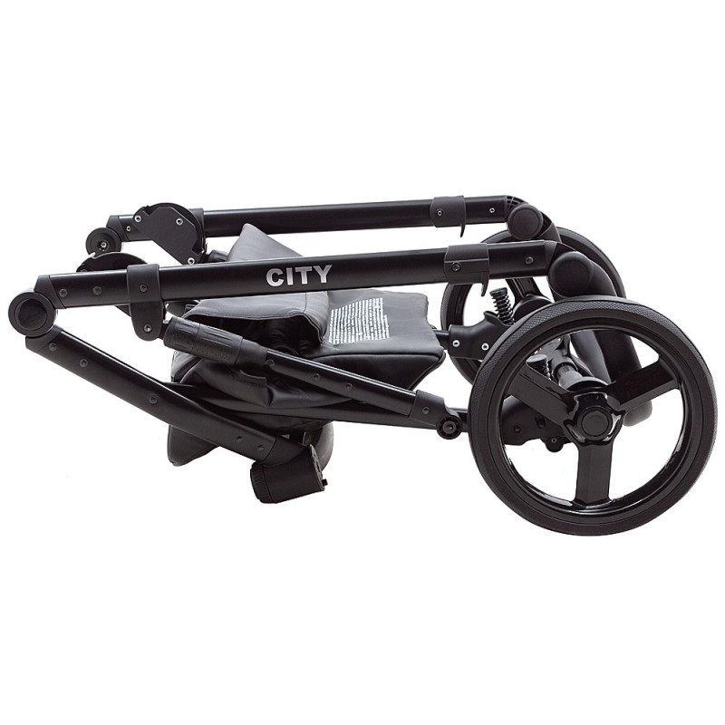 Універсальна коляска 2 в 1 Bair City Soft 219 графіт/чорний