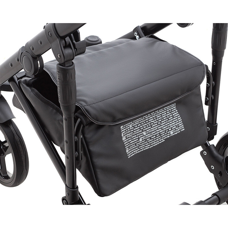 Універсальна коляска 2 в 1 Bair City Soft 219 графіт/чорний