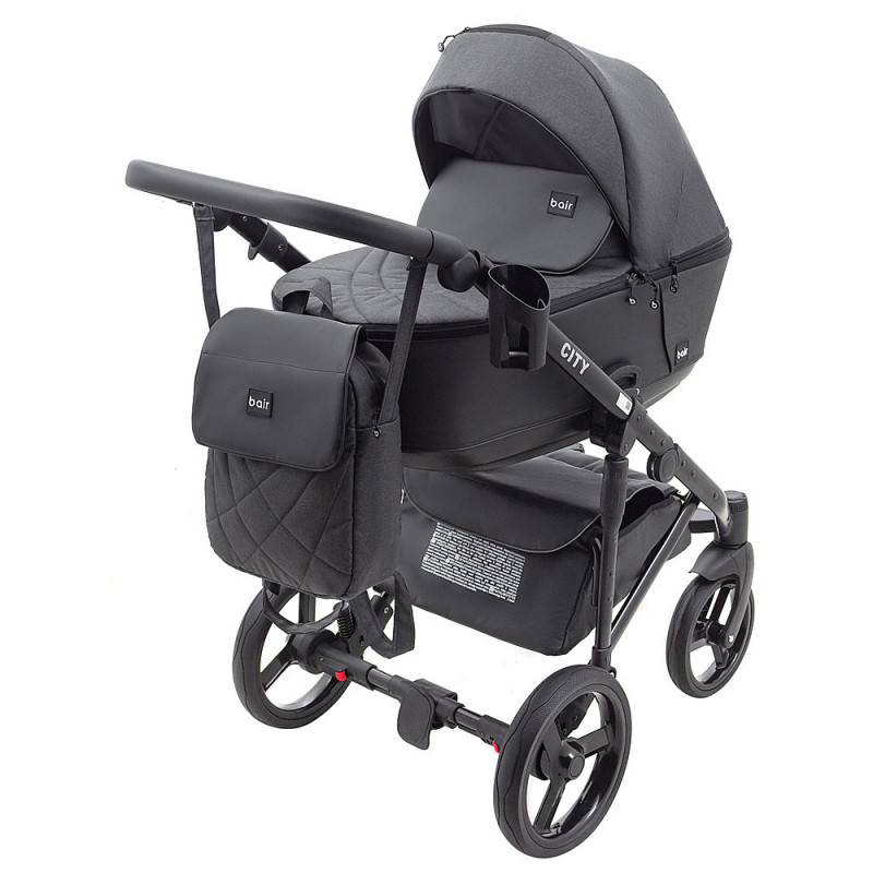 Універсальна коляска 2 в 1 Bair City Soft графіт