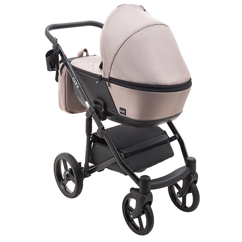 Універсальна коляска 2 в 1 Bair City Soft 455 капучино/чорний