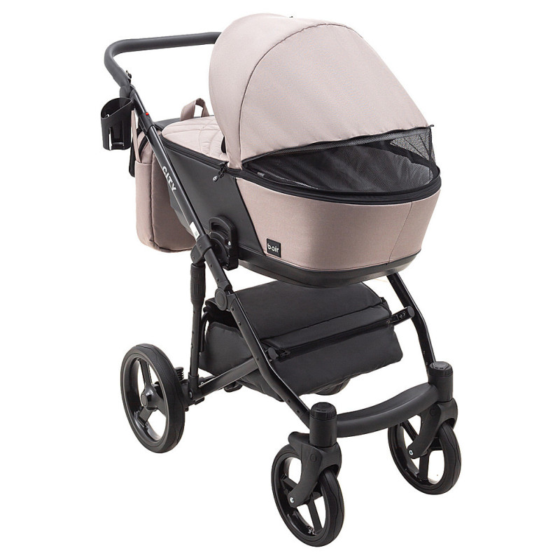 Універсальна коляска 2 в 1 Bair City Soft 455 капучино/чорний