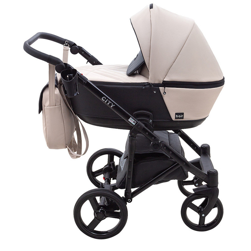 Універсальна коляска 2 в 1 Bair City ECO 22 лате/чорний