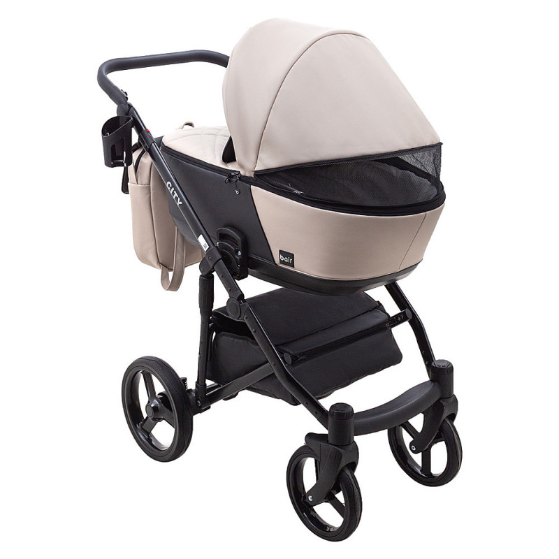 Універсальна коляска 2 в 1 Bair City ECO 22 лате/чорний