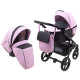 Універсальна коляска 2 в 1 Bair City ECO 13 рожевий пудра/чорний
