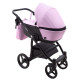 Універсальна коляска 2 в 1 Bair City ECO 13 рожевий пудра/чорний