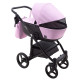 Універсальна коляска 2 в 1 Bair City ECO 13 рожевий пудра/чорний