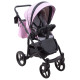 Універсальна коляска 2 в 1 Bair City ECO 13 рожевий пудра/чорний