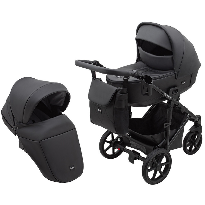 Універсальна коляска 2 в 1 Bair Ultra ECO чорне